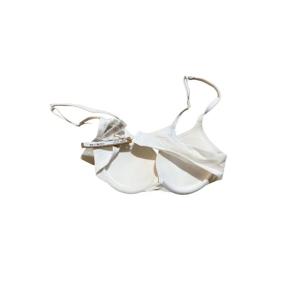 Skims Everyday Cotton Ultimate Bra - New - Snow - 34A